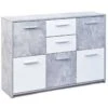 CREDENZA FLAVIUS LAMINATO BIANCO BETON.