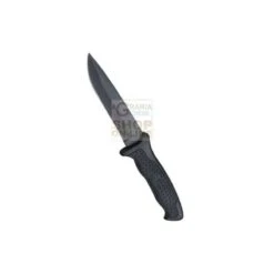 CROSSNAR PUGNALE MANICO IN GOMMA ANTISCIVOLO LAMA ACCIAIO 420 CROMATO CM. 14,5