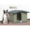 Cuccia Per Cani Di Large Taglia Bama Bungalow Verde Dimensioni Cm.110x94x77