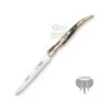 CUDEMAN COLTELLO STILETTO CHIUDIBILE MANICO IN CORNO DI TORO LAMA INOX CM. 10 -Vendite Agrariagioiese cudeman coltello stiletto chiudibile manico in corno di toro lama inox cm 10