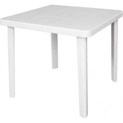 DIMAPLAST TAVOLO IN RESINA FIGARO GARDEN BIANCO Cm. 80x80x72h.