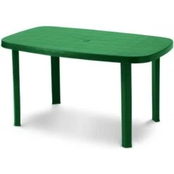 DIMAPLAST TAVOLO IN RESINA OTELLO GARDEN VERDE Cm. 140x80x72h.