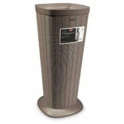 Stefanplast Elegante Portaombrelli In Finitura Midollino Tortora Cm. 25,5x25,5x57h.