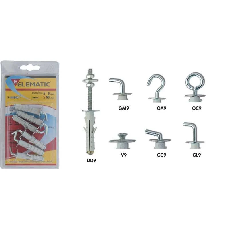 ELEMATIC BLISTER TASSELLI ENP/OC 9 PZ. 6 2 ELEMATIC BLISTER TASSELLI ENP/OC 9 PZ. 6 - immagine 2