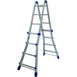 FACAL SCALA IN ALLUMINIO BRIKO-BLU DL/81 BB/2 NORMALE 4+4 GR 4,00 MT