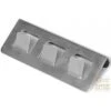 FACKELMANN APPENDINO PER PORTA A 3 POSTI IN ACCIAIO INOX SATINATO 12,5X6X2 CM. ART. 61244 -Vendite Agrariagioiese fackelmann appendino per porta a 3 posti in acciaio inox satinato 125x6x2 cm art 61244