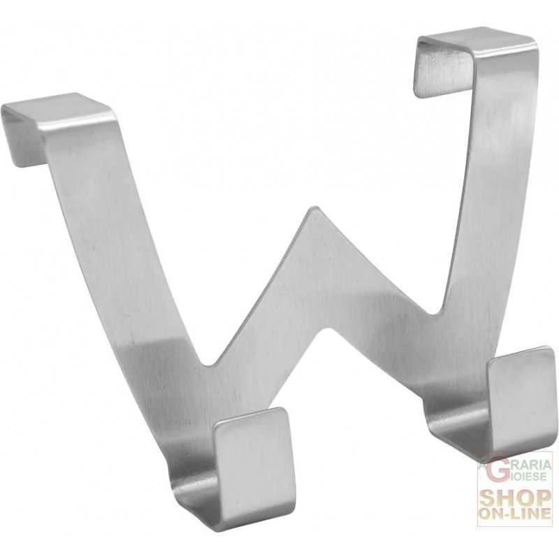 FACKELMANN APPENDINO PER PORTA IN ACCIAIO INOX SATINATO A DUE POSTI 7,5X7X4 CM. ART. 61240 1 FACKELMANN APPENDINO PER PORTA IN ACCIAIO INOX SATINATO A DUE POSTI 7,5X7X4 CM. ART. 61240