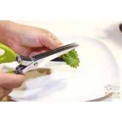 FACKELMANN FORBICI MULTILAMA PER TAGLIARE LE VERDURE DOTATO DI 5 LAME IN ACCIAIO INOX CM. 19,5X7X2