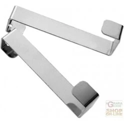 FACKELMANN SET 3 APPENDINI IN ACCIAIO PER PORTE 8X1,5X2 CM. ART. 61451
