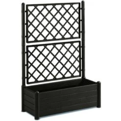 Stefanplast FIORIERA CON GRIGLIATO ITALIA RETTANGOLARE GRIGGIA CM. 100x43x142h.