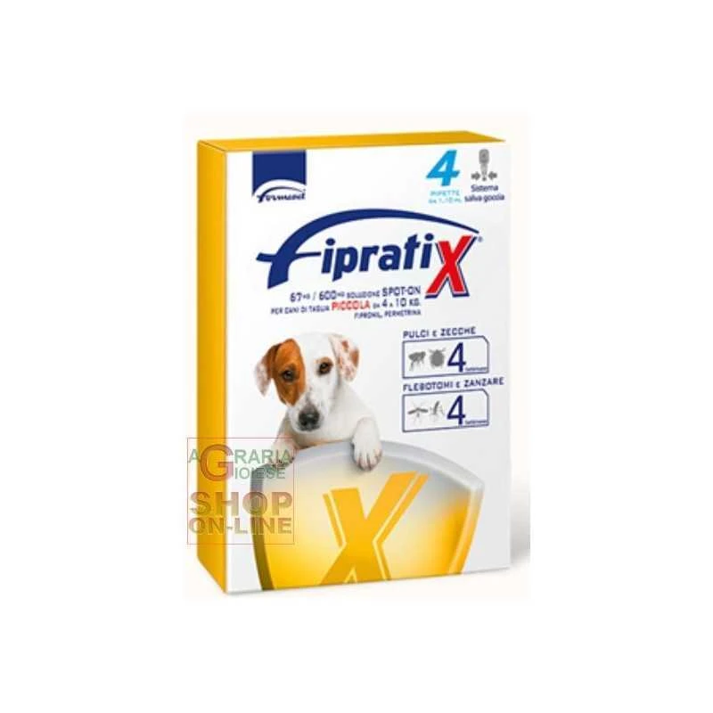 FIPRATIX SPOT-ONE ANTIPARASSITARIO PER CANI DI TAGLIA PICCOLA DA KG. 4 A 10 PZ. 4