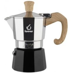 FOREVER Macchina Del Caffè Caffettiera Miss Woody Effetto Legno 1 Tazza