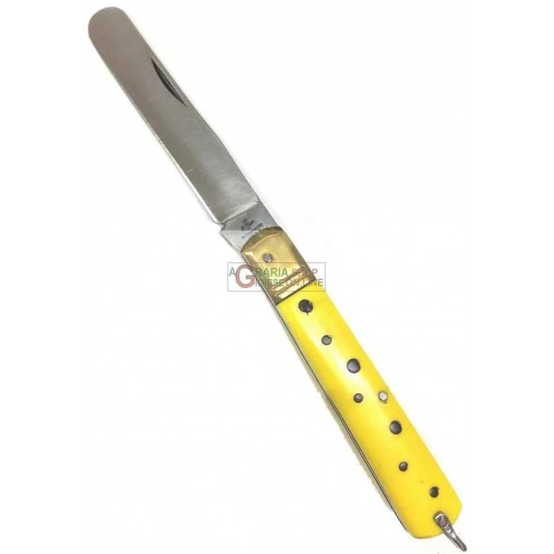 FRARACCIO COLTELLO DA TASCA MANICO GIALLO TARTARUGATO CM. 19 1 FRARACCIO COLTELLO DA TASCA MANICO GIALLO TARTARUGATO CM. 19