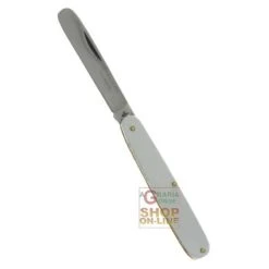 FRARACCIO COLTELLO RASOLINO CATANESE MANICO BIANCO PIATTO CM. 17