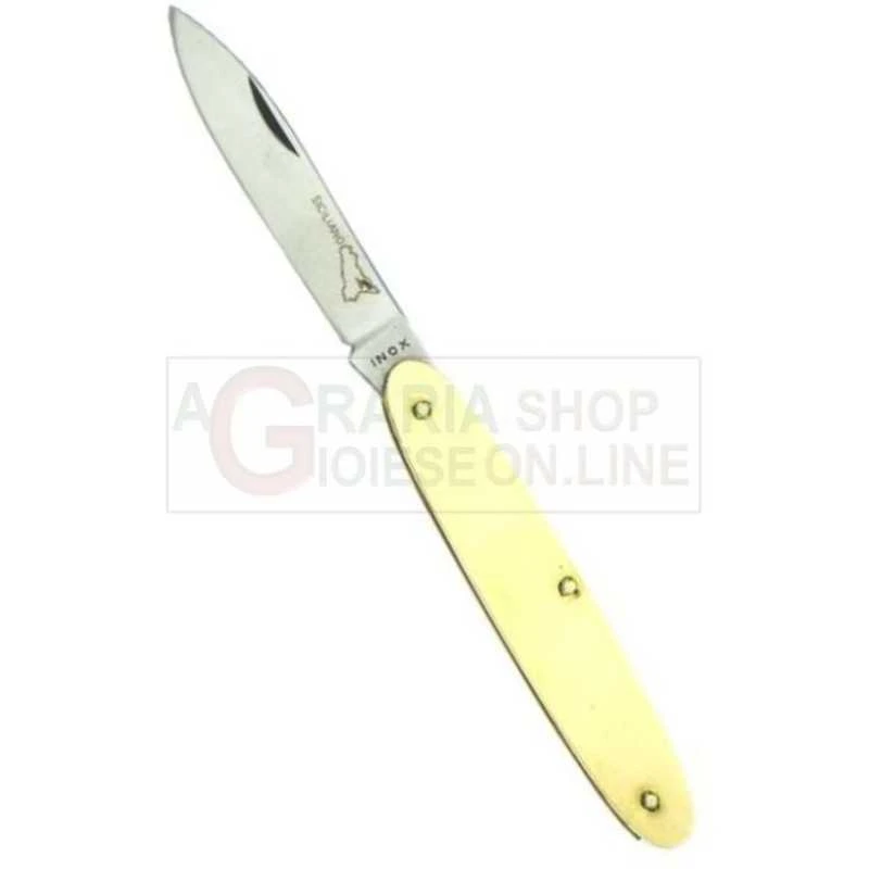 FRARACCIO COLTELLO TEMPERINO MANICO IN OTTONE PICCOLO 2 FRARACCIO COLTELLO TEMPERINO MANICO IN OTTONE PICCOLO - immagine 2