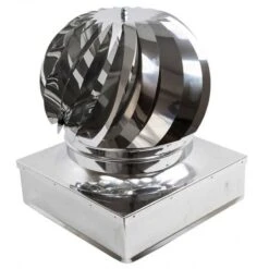 FUMAIOLO TURBO INOX PER CANNA FUMARIA ANTIPIOGGIA AISI 304 CM.22x22