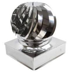 FUMAIOLO TURBO INOX PER CANNA FUMARIA ANTIPIOGGIA AISI 304 CM.37X37 -Vendite Agrariagioiese fumaiolo turbo inox per canna fumaria antipioggia aisi 304 cm37x37 1
