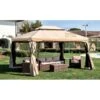 GAZEBO IN ALLUMINIO MOD. ADVENTURE MAGNUM Cm 360 X 480 X 290h -Vendite Agrariagioiese gazebo in alluminio mod adventure magnum cm 360 x 480 x 290h