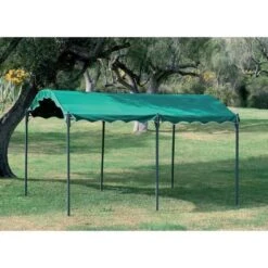 GAZEBO IN METALLO Mt.3x4 CARPORT COLORE VERDE