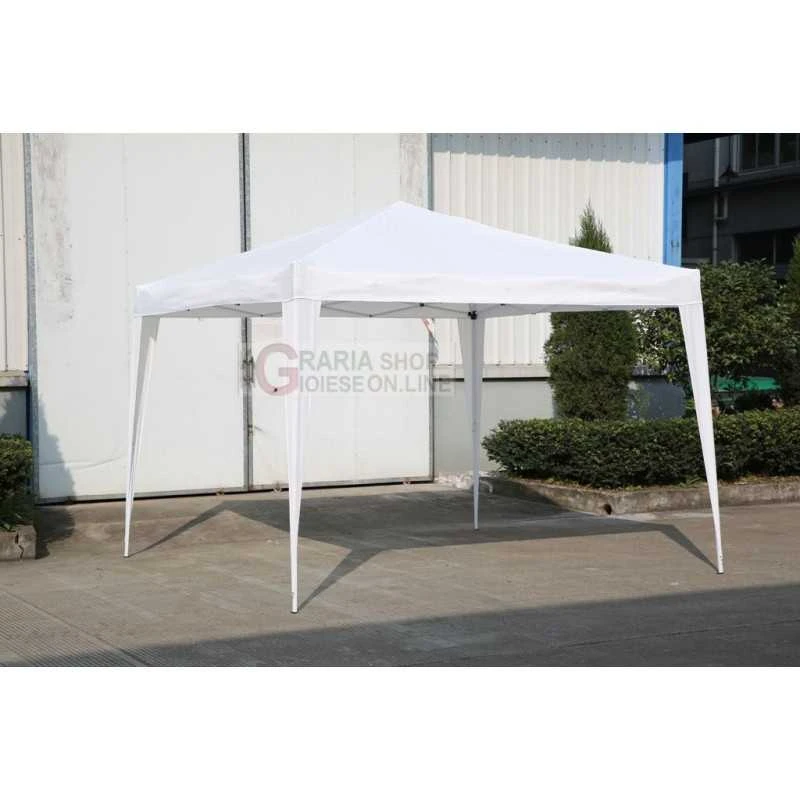 GAZEBO RIPIEGHEVOLE IN ALLUMINIO MOD. RAPID MT. 3x3 BIANCO 2 GAZEBO RIPIEGHEVOLE IN ALLUMINIO MOD. RAPID MT. 3x3 BIANCO - immagine 2
