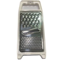 GRATTUGIA PLASTICA CON LAMA FISSA 3 TIPI DIVERSI DI TAGLIO INOX BIANCO