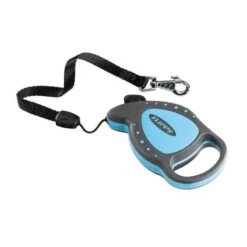 FERPLAST GUINZAGLIO PER CANI AUTOMATICO FLIPPY DE LUXE TAPE LARGE BLU GRIGIO -Vendite Agrariagioiese guinzaglio per cani automatico flippy de luxe tape large blu grigio 1