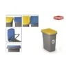 Stefanplast Home Eco System Bidone Nettezza Urbana Giallo/Grigio Lt. 7