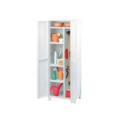 KETER ARMADIO QUATTRO RIPIANI CM.65X45X184h PORTA SCOPE BIANCO