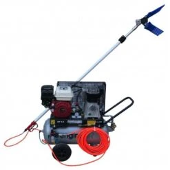 KIT ABBACCHIATORE CON UNA ASTA E MOTOCOMPRESSORE ABAC LT. 50 MOTORE HONDA GX160 HP. 5,5