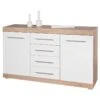 KIT BUFFET LUBLIN CON 4 CASSETTI E 2 ANTE ROVERE/BIANCO LACCATO -Vendite Agrariagioiese kit buffet lublin con 4 cassetti e 2 ante rovere bianco laccato