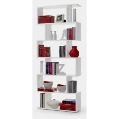 KIT LIBRERIA ATHENA BIANCA Cm.80x25x192h.