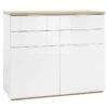 KIT MOBILE 4 CASSETTI E 2 ANTE BIANCO ROVERE Cm.120x50x102h. -Vendite Agrariagioiese kit mobile 4 cassetti e 2 ante bianco rovere cm120x50x102h