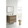 KIT MOBILE BAGNO DAKOTA CON 2 CASSETTI Cm.80x45x80h. ROVERE NORDIK