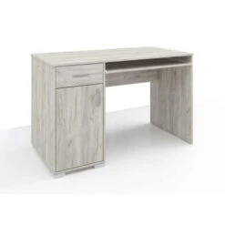 KIT SCRIVANIA YOUNG 1A+1C 120x75x60 Colore Rovere Artigianale Grigio