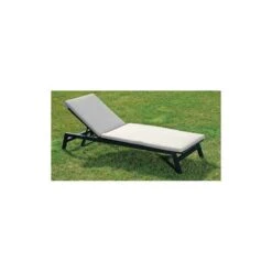 LETTINO PRENDISOLE ALLUMINIO ANODIZZATO CON CUSCINO