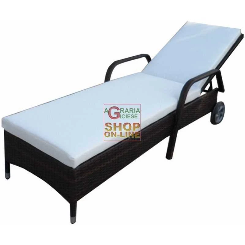 LETTINO PRENDISOLE BLINKY MOD. ATENA SIMIL RATTAN TESTA MORO 2 LETTINO PRENDISOLE BLINKY MOD. ATENA SIMIL RATTAN TESTA MORO - immagine 2