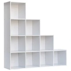 LIBRERIA MODELLO CUBO BIANCO 10 Cm. 121x29,5x121h.