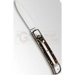 LINDER COLTELLO A SCATTO MANICO FINTO CORNO 305220