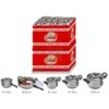 MAX PENTOLAME INOX ASS.20 PZ+20 COPERCHI