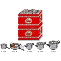 MAX PENTOLAME INOX ASS.20 PZ+20 COPERCHI