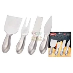 MAX SET 4 COLTELLI FORMAGGIO INOXIDABILE -Vendite Agrariagioiese max set 4 coltelli formaggio inoxidabile 1