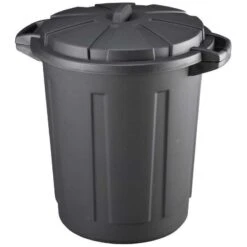 MAZZEI TOMMY BLACK 80 CONTENITORE CON COPERCHIO NERO 80 L Itri Cm. 52,5x62x64,5h. -Vendite Agrariagioiese mazzei tommy black 80 contenitore con coperchio nero 80 l itri cm 525x62x645h 1