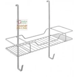 METALTEX IRONY GANCIO DA PORTA PER ASSE DA STIRO E ACCESSORI CM. 47 X 17 X 44