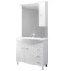 MOBILE BAGNO BIANCO EVA Cm.105 COMPLETO