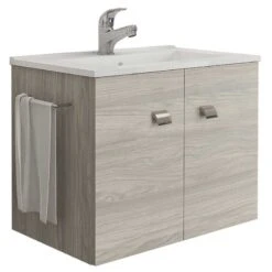 MOBILE BAGNO ERIKA SPECCHIO ROVERE GRIGIO