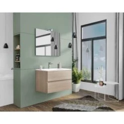 MOBILE BAGNO NEW SPLASH Cm.80 ROVERE GRIGIO