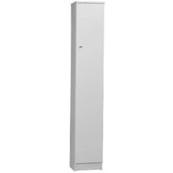 MOBILE BIANCO LACCATO CON 1 ANTA Cm. 31x34x183h. 313TL
