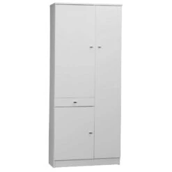 MOBILE BIANCO LACCATO CON 3 ANTE E 1 CASSETTO Cm. 77x34x183h 323TL