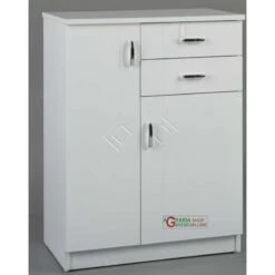 MOBILE PER BAGNO RIGO BIANCO DUE ANTE E DUE CASSETTI CM. 60 X 33 X 80h