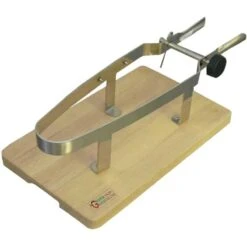 MORSA PORTA PROSCIUTTO IN ACCIAO INOX CON BASE IN LEGNO DI FAGGIO -Vendite Agrariagioiese morsa porta prosciutto in acciao inox con base in legno di faggio 1